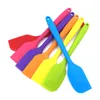 Kitchen Silicone Cream Butter Cake Spatula Mixing Batter Scraper Brush Butter Mixer Cake Brushes Baking Tool LX8892