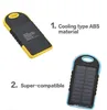 HOT 5000mAh Solar power bank waterproof shockproof Dustproof portable Solar powerbank External Battery for Cellphone iPhone