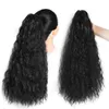 Rebeauty Cabelo Sintético Garra Rabo de Cavalo Resistente ao Calor Onda Natural Longo Ondulado Garra Encaracolado Rabo de Cavalo Clipe em Extensões de Cabelo 22 Inch2977796625