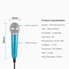 Mini Jack 35mm Studio Lavalier Professional Microphone Handheld Mic för mobiltelefondator för iPhone Samsung Karaoke5944536