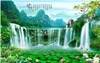 3d обои красивые пейзажи обои водопад обои пейзаж картина гостиной китайский телевизор фоне стены