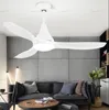 48 tums takfläkt fläktar med lampor Fjärrkontroll Ceeling Ventilator Lampa Sovrum Inredning Moderna Silent Motor Hem Fixture Blade Llfa