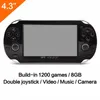 Console per videogiochi portatile retro portatile Dual Rocker Gamepad Supporto per console da 4,3 pollici da 8 GB per video e-book per videocamera da gioco FC