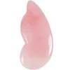 Outil de massage corporel en Jade Guasha, cristal rose naturel, quartz rose en forme d'aile de guasha, pierre à gratter pour le visage et les yeux