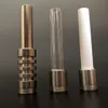 510 Quartz Tips 510 Titanium Ceramic Tips Nails Bangers For Water Pipe Smoking Pipes Dab Rig Micro NC Rökning Pipe Accessories