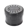 Aluminum Metal Smoking Herb Grinders Concave Dry Herb Grinder Diameter 63MM 4 Layer Aluminum Alloy Diamond Teeth Tobacco Grinder Miller