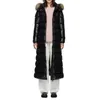 2024 Women Black Parkas Kurtka mo futra Slim Fit Warm Tacets moda Moka Women Long Gruby styl