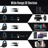 For PS4 Gaming luminous LED Headphones 4D Stereo RGB Marquee Earphones Headset with Microphone for Xbox One/Laptop/Computer Tablet Gamer A20