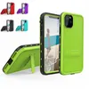 Waterproof Phone Cases For iPhone 12 PRO Max Mini 360 Full Protective RedPepper Dot Shockproof Pouch Solid Color Bracket Back Cover