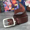 Stainless Steel Belt Buckle Mens Belts Luxury Super Thick Genuine Leather Belt Ceinture Belts Men Leather Waist Belt SBT0002 T200615