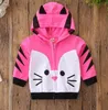 Kids Coats Cartoon Zwierząt Płaszcz Z Kapturem Niemowlę Toddler Boys Kurtka Dzieci Dziewczyny Outwear Designer Odzież dziecięca 4 Style DW4261