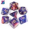 DICE ZŁOTA liczba akcesoria do gry kostki 7pcsset0123452528468