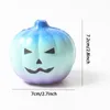 Härlig pumpa huvud halloween present squishy långsam stigande squeeze elastisk bröd charm stress lindring barn leksak hem fest dekoration vt0505