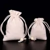 50pcs (7*9cm 9*13cm 11*14cm 13*17cm) sac en lin sac bijoux sacs fête de mariage bonbons perles emballage noël cadeau sac