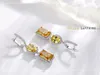 Wholesale- modern CZ diamond stud earrings luxury designer jewelry silver plated pink elegant ladies earrings with box birthday gift