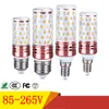 E27 E14 LED لمبات SMD2835 12W 16 واط أدى ضوء الذرة 85-265 فولت ثلاثة لون تحويل شمعة أدى أضواء للديكور المنزل