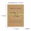 Bracelet Women039s Fashion Compilation Rope Party Summer Fashion Jewelry Popular Stars Contains Cards Whole Make A Wish2938916