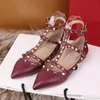 2022-High Quality Women Sandals Real Leather Cow Leather Fashion Ladies 디자이너 유럽 스타일