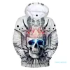 Moda Crown Skull 3D Hoodies Pulôver Manga Longa Esporte Esporte Hip Hop Homens Mulheres Hoodie Roupas 3D Com Capuz Sweatshirt 4xl