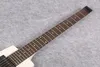 new White Steinberger Spirit Headless Electric Guitar 24 frets Good Black Pickups Tremolo Bridge Black Hardware3360664