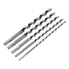 5PCS / set 230mm Long Auger Drill Hexagonal Handtag Träbearbetningsborr Bor Bit High QualitySet Electric Tool