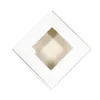 折りたたみ式クラフト紙パッケージボックス工芸品屋根箱宝石板ボードカートン透明な窓付きの石鹸ギフト包装