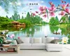 Beställnings- foto tapet 3d stereoskopisk ros blomma vardagsrum sovrum soffa bakgrund väggmålningar tapeter