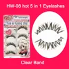 Hw-08 hw-50 billigt pris grossistfransar 5 par syntetiskt hår premium silke false ögonfrans