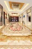 Moderne personnalisé 3D Floor Peinture murale de luxe britannique parquet en marbre de style 3D sol carrelage sol carrelage auto-adhésif PVC Fond d'écran