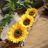 Künstliche Sonnenblumen-Blumen, Seiden-Sonnenblumenköpfe, Hochzeitsblumen für Heimveranstaltungen, DIY-Dekorationen, künstliche Blumen, viele Größen erhältlich