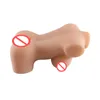 Manliga masturbatorer, full silikon mini sex docka med vagina anus bröst, äkta 3d solid kärlek dockor sexleksaker för män