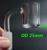 Topkwaliteit 5mm dikke heldere bodem quartz banger nagel met draaiende koolhydraten en gloeiende Terp parelbal voor olierigs glazen bongs