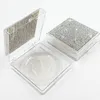 Ny Partihandel Square Diamant Falsk Eyelash Förpackning Box Fake 10mm-25mm 3d Mink Eyelashes Boxes Diamond Case Lashes Tom