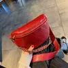Designer-Leather Pack Chest Waist Bum Belt Bags Rhomboid Quilted Crossbody Shoulder Bag Women Female Handbag Chain