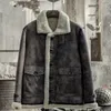 Wholesale-Genuine Leather Jacket Winter Jacket Men Original Natural Wool Fur Sheepskin Coat Men Vintage Flight Bomber Plus Size 185