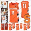 NCAA Syracuse Orange＃5 Jalen Carey 11 Joseph Girard III 14 Jesse Edwards 34 Bourama Sidibe 12 Brendan Paul White College Basketball Jersey