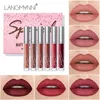 Speciale Matte Lip Gloss Set 6 Kleur Langdurige Non-Stick Cup Fluwelen Vloeistof Lipstick Langmanni Gift Lips Make-up