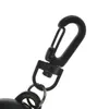 Black Steel Wire Rope Keychain Badge Reel Retractable Recoil Anti Lost Ski Pass Id Card Holder Outdoor Key Ring Chain Keyring Accessories