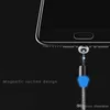 Magnetisk typ C Sugladdarekablar LED Metal Magnet Cord 3FT1M / 6FT2M Android Micro USB för Samsung Telefon