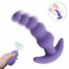 Vibrante massaggio prostatico anale butt plug perline vibratore telecomando giocattolo d'amore A987