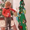 Albero di Natale Fai da te Feltro Forniture natalizie creative Ciondolo Puzzle per bambini Giocattoli fatti a mano Decorazione per la casa Decorazione della festa di Natale Porta da appendere alla parete