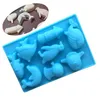 Strumenti fai da te Stampo in silicone Torta Sea World Delfino e pesce Stampi per budino di gelatina al cioccolato Stampi per sapone fatto a mano4257348