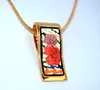 Rose Serie Necklaces18K collares esmalte chapados en oro para las mujeres de calidad superior "S" forma de colgante de los collares de las mujeres collar de la joyería deisgner