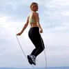 Snelle levering aerobe oefening boksen Skipping Jump Rope verstelbare lagersnelheid Fitness Black unisex vrouwen mannen jumprope fy6160