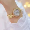 Titta på Women Designer Brand Luxury 2019 Rostfritt stål Elegant Diamond Gold Ladies Wrist Watch for Women Bayan Kol Saati 2018 T2002197232