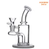 6 inch Tall Glass Bong Smoke Water Pipe wiz Free Bowl Heady Oil Rig Diffuser Percolator Bubbler