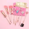 Best Cardcaptor Sakura Makeup Brushes 8pcs cosmetic brush Magical Girl Wand Makeup Brush Set for Face Eyes Eyebrow and Lips