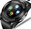Män Kvinnor Smart Watch Armbandsur Stöd med Kamera Bluetooth Sim TF-kort SmartWatch för Android Phone Par Watch