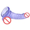 6 Inch Real Dildo With Strong Suction Cup Transparent Blue PVC Simulation Penis Vagina Ass Massager Sex Toy For Female Sex2182704