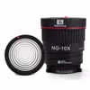 프리젠 테이션 Nanguang NG-10X 스튜디오 라이트 포커스 렌즈 Bowen Mount For Flash Led 라이트 4 컬러 필터